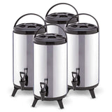 SOGA 4X 8L Portable Insulated Cold/Heat Coffee Tea Beer Barrel Brew Pot With Dispenser - Cafe Supply