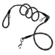 SOGA 220cm Multifunction Hands-Free Rope Pet Cat Dog Puppy Double Ended Leash for Walking Training Tracking Obedience Black - Cafe Supply