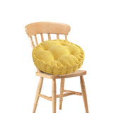 SOGA Yellow Round Cushion Soft Leaning Plush Backrest Throw Seat Pillow Home Office Decor - Cafe Supply