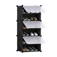 SOGA 6 Tier Shoe Rack Organizer Sneaker Footwear Storage Stackable Stand Cabinet Portable Wardrobe with Cover - Cafe Supply