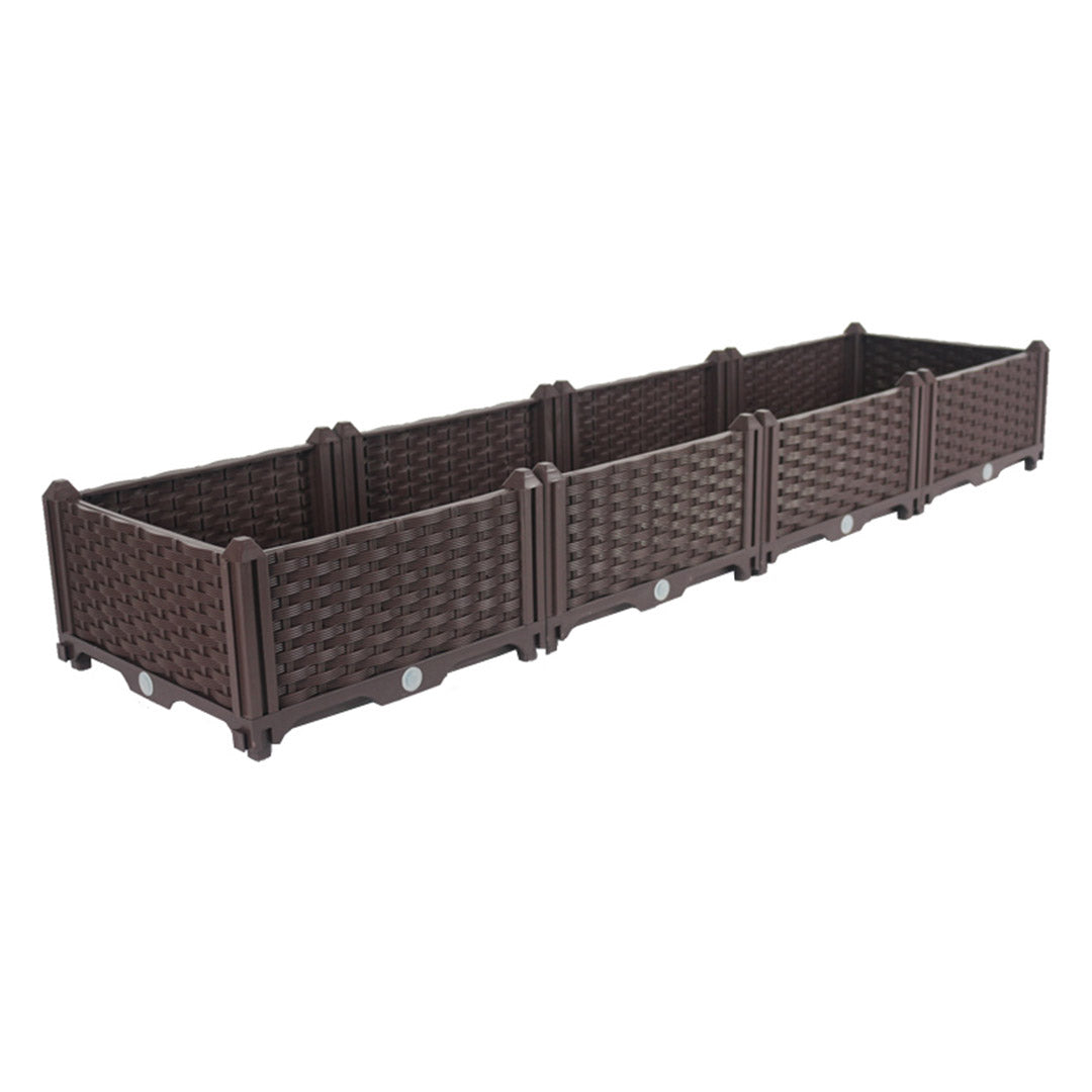 SOGA 160cm Raised Planter Box Vegetable Herb Flower Outdoor Plastic Plants Garden Bed - Cafe Supply