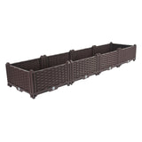 SOGA 160cm Raised Planter Box Vegetable Herb Flower Outdoor Plastic Plants Garden Bed - Cafe Supply
