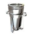 SOGA 7L Round Stainless Steel Soup Warmer Marmite Chafer Full Size Catering Chafing Dish - Cafe Supply