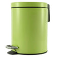SOGA Foot Pedal Stainless Steel Rubbish Recycling Garbage Waste Trash Bin Round 12L Green - Cafe Supply