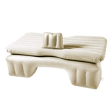 SOGA Inflatable Car Mattress Portable Travel Camping Air Bed Rest Sleeping Bed Beige - Cafe Supply
