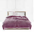 SOGA Light Purple Throw Blanket Warm Cozy Double Sided Thick Flannel Coverlet Fleece Bed Sofa Comforter - Cafe Supply