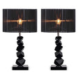 SOGA 2X 60cm Black Table Lamp with Dark Shade LED Desk Lamp - Cafe Supply