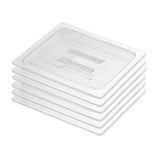 SOGA Clear Gastronorm 1/2 GN Lid Food Tray Top Cover Bundle of 6 - Cafe Supply