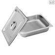 SOGA Gastronorm GN Pan Full Size 1/2 GN Pan 6.5cm Deep Stainless Steel Tray With Lid - Cafe Supply