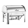 SOGA 9L Stainless Steel Full Size Roll Top Chafing Dish Food Warmer - Cafe Supply