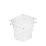 SOGA 150mm Clear Gastronorm GN Pan 1/6 Food Tray Storage Bundle of 2 - Cafe Supply