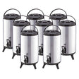 SOGA 8X 14L Portable Insulated Cold/Heat Coffee Tea Beer Barrel Brew Pot With Dispenser - Cafe Supply