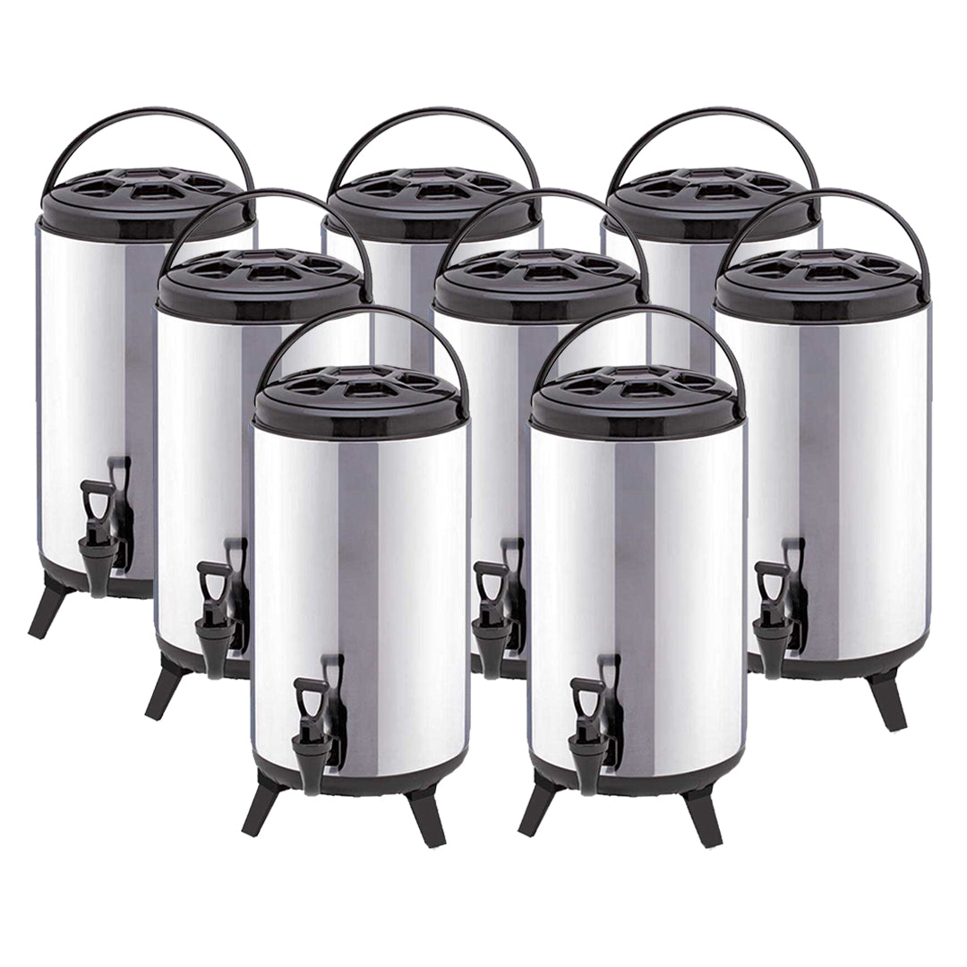 SOGA 8X 14L Portable Insulated Cold/Heat Coffee Tea Beer Barrel Brew Pot With Dispenser - Cafe Supply