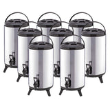 SOGA 8X 14L Portable Insulated Cold/Heat Coffee Tea Beer Barrel Brew Pot With Dispenser - Cafe Supply