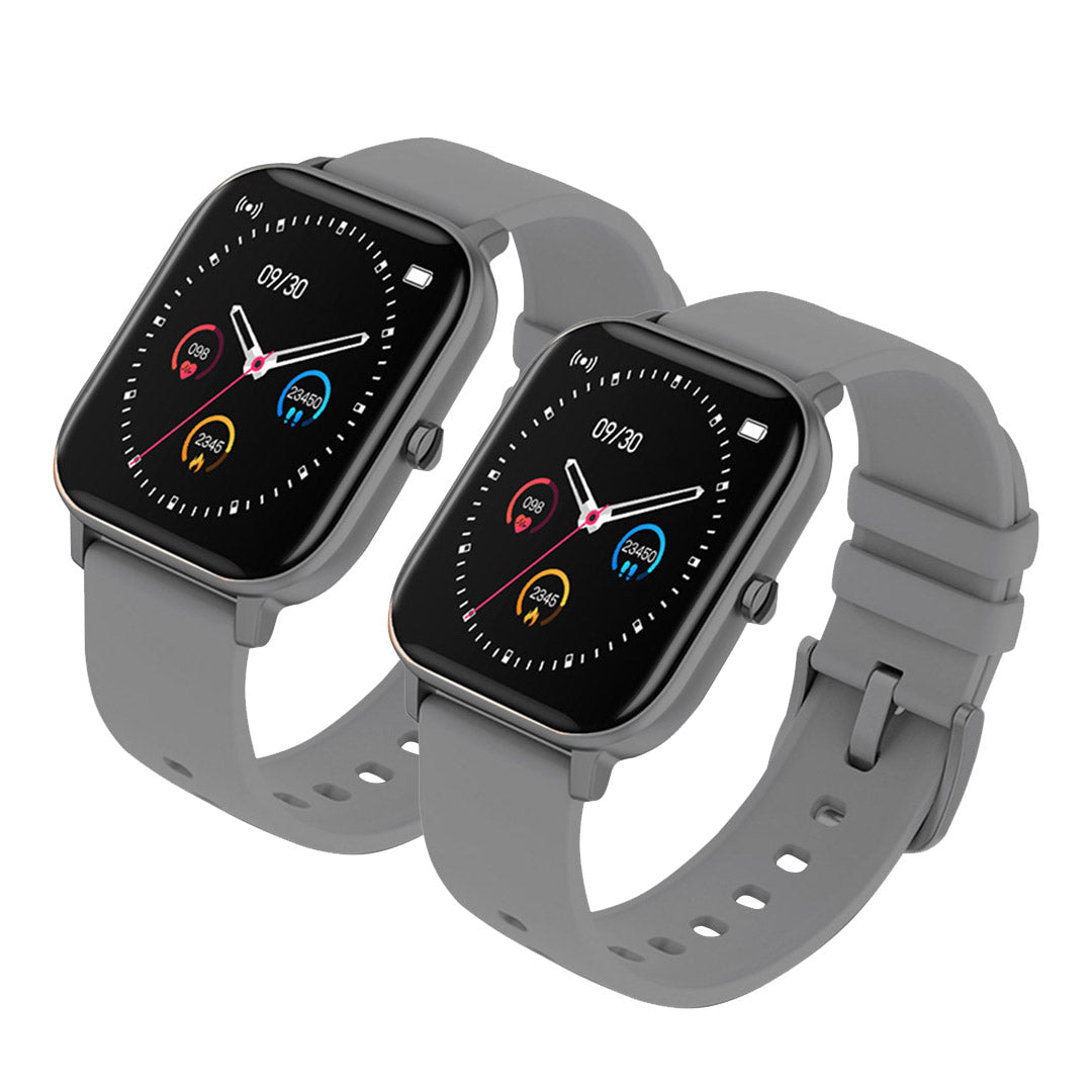 SOGA 2X Waterproof Fitness Smart Wrist Watch Heart Rate Monitor Tracker P8 Grey - Cafe Supply