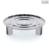 SOGA 34cm Stainless Steel Steamer Insert Stock Pot Steaming Rack Stockpot Tray - Cafe Supply