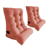 SOGA 2X 60cm Peach Triangular Wedge Lumbar Pillow Headboard Backrest Sofa Bed Cushion Home Decor - Cafe Supply