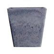 SOGA 27cm Weathered Grey Square Resin Plant Flower Pot in Cement Pattern Planter Cachepot for Indoor Home Office - Cafe Supply
