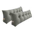 SOGA 2X 180cm Grey Triangular Wedge Bed Pillow Headboard Backrest Bedside Tatami Cushion Home Decor - Cafe Supply