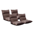 SOGA 4X Lounge Floor Recliner Adjustable Lazy Sofa Bed Folding Game Chair Coffee - Cafe Supply