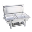SOGA Double Tray Stainless Steel Chafing Catering Dish Food Warmer - Cafe Supply