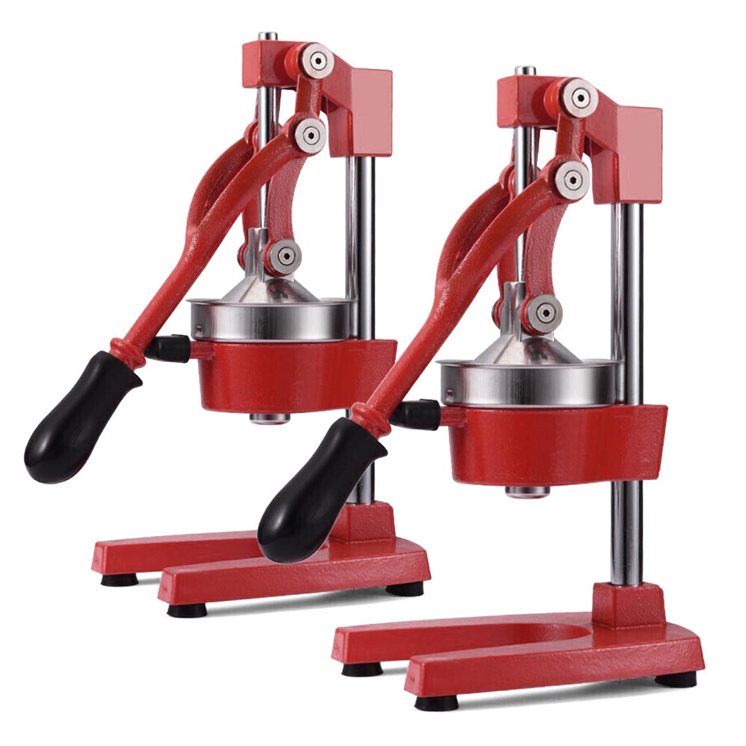 SOGA 2X Commercial Manual Juicer Hand Press Juice Extractor Squeezer Orange Citrus Red - Cafe Supply