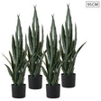SOGA 4X 95cm Artificial Indoor Snake Sansevieria Plant Fake Decoration Tree Flower Pot - Cafe Supply