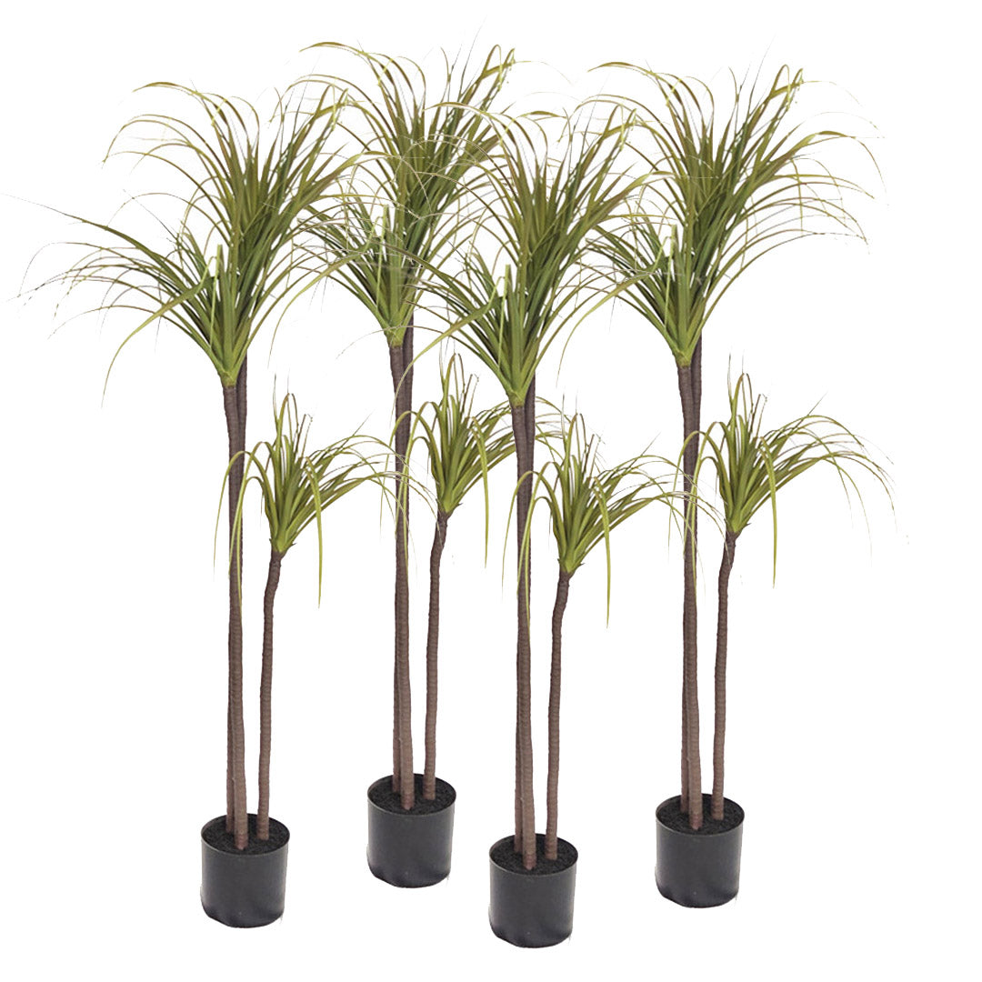 SOGA 4X 145cm Green Artificial Indoor Dragon Blood Tree Fake Plant Decorative - Cafe Supply