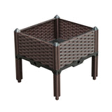 SOGA 40cm Raised Planter Box Vegetable Herb Flower Outdoor Plastic Plants Garden Bed with Legs - Cafe Supply