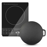 SOGA Electric Smart Induction Cooktop and 34cm Cast Iron Induction Crepe Pan Baking Cookware - Cafe Supply