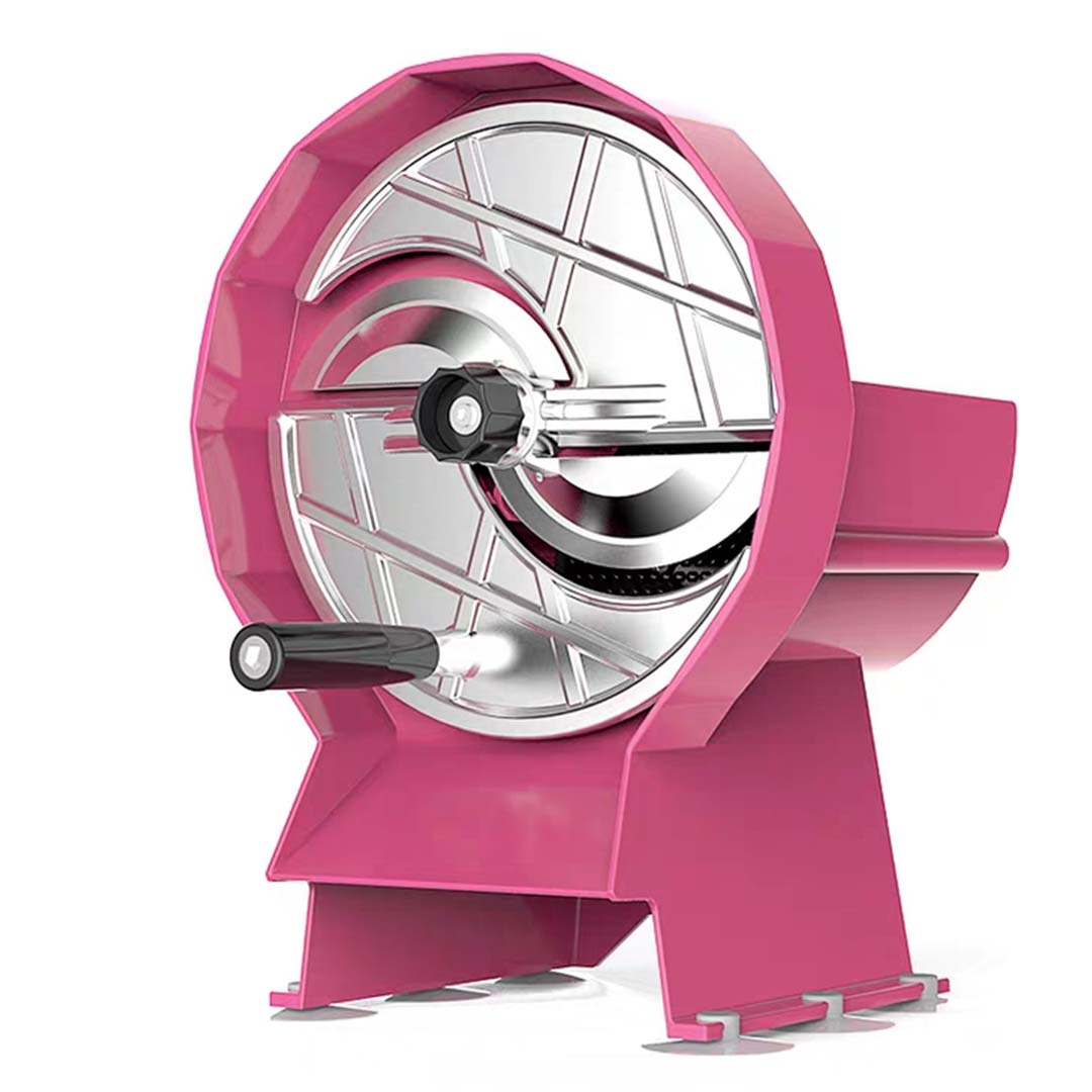 SOGA Commercial Manual Vegetable Fruit Slicer Kitchen Cutter Machine Pink - Cafe Supply