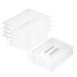 SOGA 100mm Clear Gastronorm GN Pan 1/2 Food Tray Storage Bundle of 4 with Lid - Cafe Supply