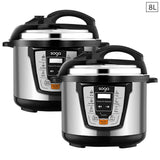 SOGA 2X Electric Stainless Steel Pressure Cooker 8L 1600W Multicooker 16 - Cafe Supply