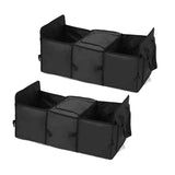 SOGA 2X Car Portable Storage Box Waterproof Oxford Cloth Multifunction Organizer Black - Cafe Supply