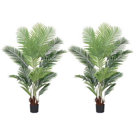 SOGA 2X 180cm Artificial Swallowtail Sunflower Fake Decoration Tree Flower Pot Plant - Cafe Supply