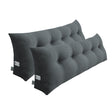 SOGA 2X 180cm Dark Grey Triangular Wedge Bed Pillow Headboard Backrest Bedside Tatami Cushion Home Decor - Cafe Supply