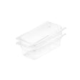 SOGA 100mm Clear Gastronorm GN Pan 1/3 Food Tray Storage Bundle of 2 - Cafe Supply