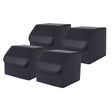 SOGA 4X Leather Car Boot Collapsible Foldable Trunk Cargo Organizer Portable Storage Box Black Small - Cafe Supply