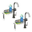 SOGA 2X Dark Grey Single Kitchen Sink Organiser Faucet Soap Sponge Caddy Rack Storage Drainer - Cafe Supply