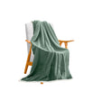SOGA Light Green Throw Blanket Warm Cozy Double Sided Thick Flannel Coverlet Fleece Bed Sofa Comforter - Cafe Supply