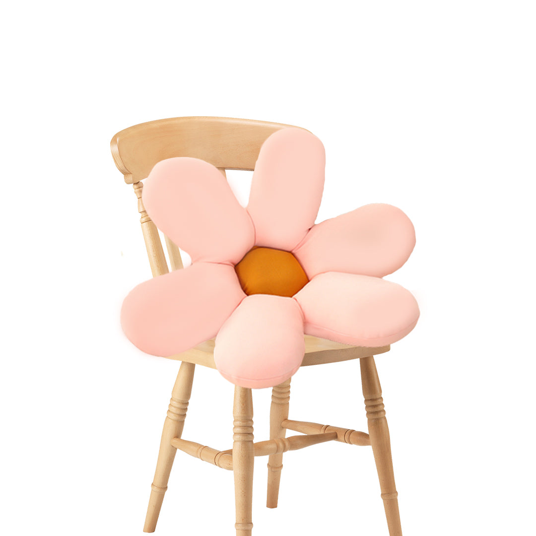 SOGA Pink Daisy Flower Shape Cushion Soft Leaning Bedside Pad Floor Plush Pillow Home Decor - Cafe Supply