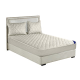 SOGA White 138cm Wide Cross-Hatch Mattress Cover Thick Quilted Stretchable Bed Spread Sheet Protector with Pillow Covers - Cafe Supply