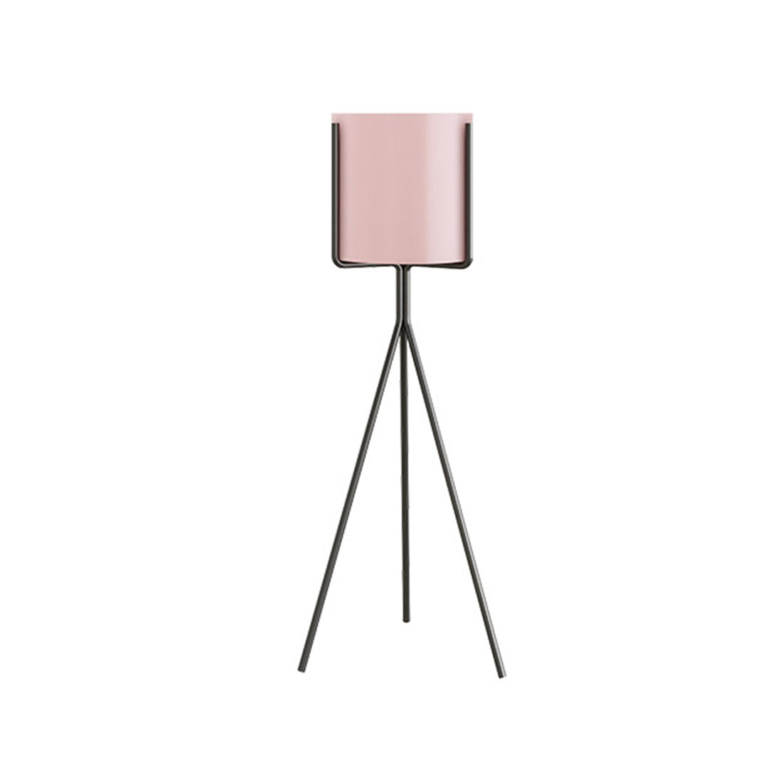 SOGA 80cm Tripod Flower Pot Plant Stand with Pink Flowerpot Holder Rack Indoor Display - Cafe Supply