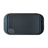 SOGA 47cm Cast Iron Ridged Griddle Hot Plate Grill Pan BBQ Stovetop - Cafe Supply