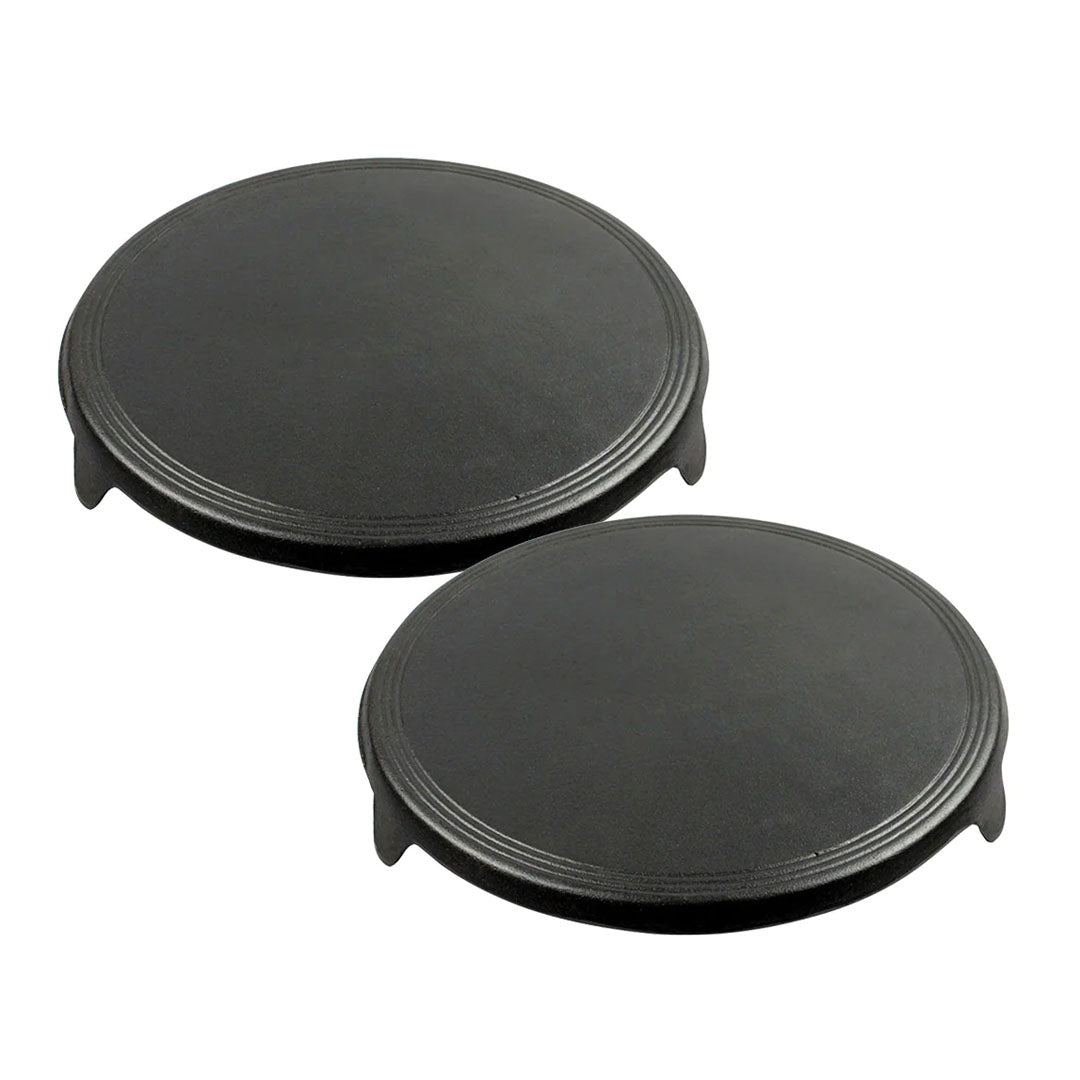 SOGA 2X 33CM Reversible Round Cast Iron Induction Crepes Pan Baking Cookie Pancake Pizza Bakeware - Cafe Supply