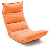 SOGA Foldable Tatami Floor Sofa Bed Meditation Lounge Chair Recliner Lazy Couch Orange - Cafe Supply