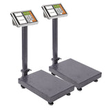 SOGA 2X 150kg Electronic Digital Platform Scale Computing Shop Postal Weight Black - Cafe Supply