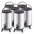 SOGA 6X 8L Portable Insulated Cold/Heat Coffee Tea Beer Barrel Brew Pot With Dispenser - Cafe Supply