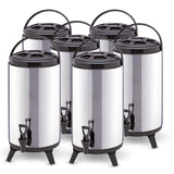 SOGA 6X 8L Portable Insulated Cold/Heat Coffee Tea Beer Barrel Brew Pot With Dispenser - Cafe Supply