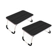 SOGA 2X Black Portable Bed Table Adjustable Foldable Bed Sofa Study Table Laptop Mini Desk Breakfast Tray Home Decor - Cafe Supply
